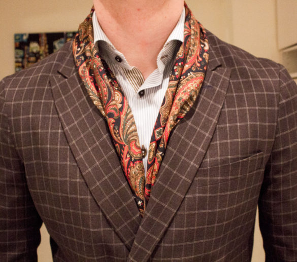 9 ways to wear a silk scarf for men - Hype & Style