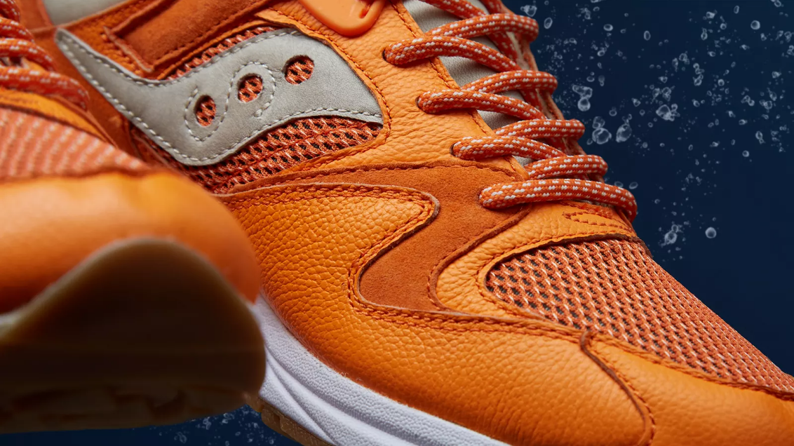 End X Saucony Grid 8500 Lobster