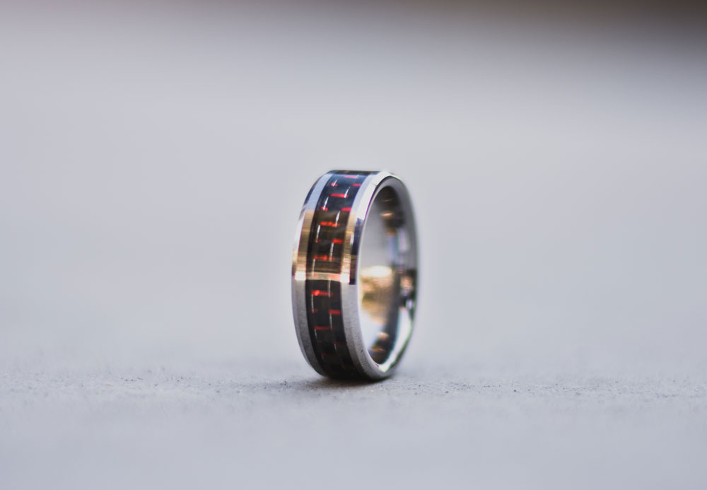 Tungsten rings are light but very durable, but considerably cheap.
